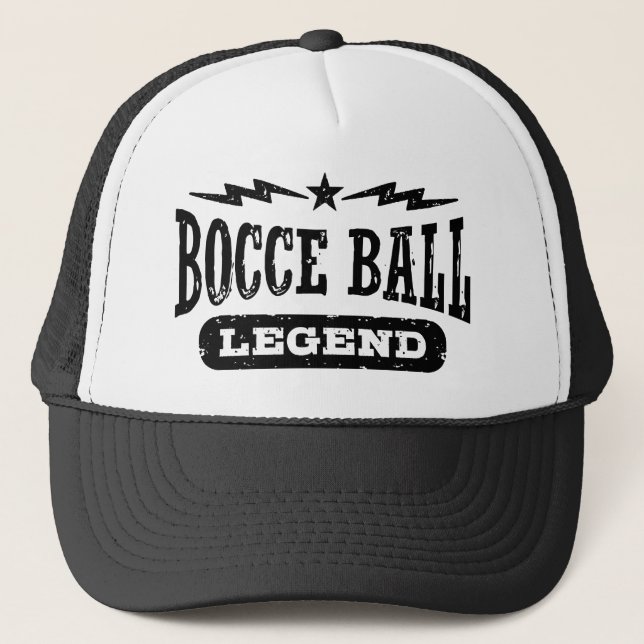 Bocce Ball Legend Trucker Hat (Front)