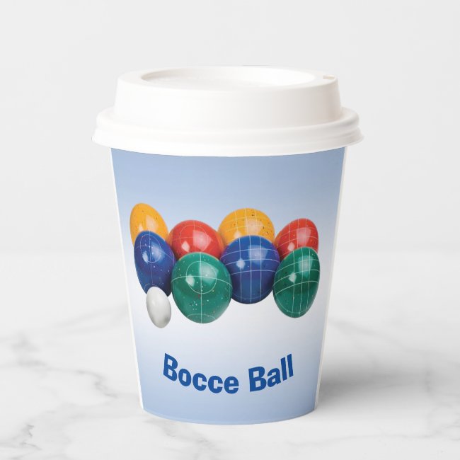 Bocce Ball Paper Cups