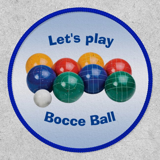 Bocce Ball Patch