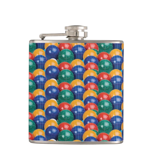 Bocce Ball Pattern Flask