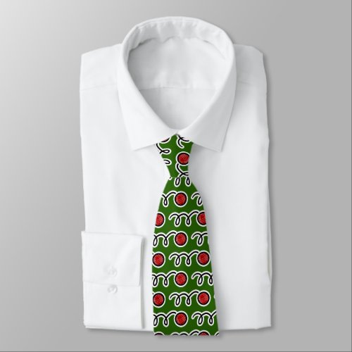 Bocce ball pattern neck tie gift idea