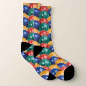 Bocce Ball Pattern Socks
