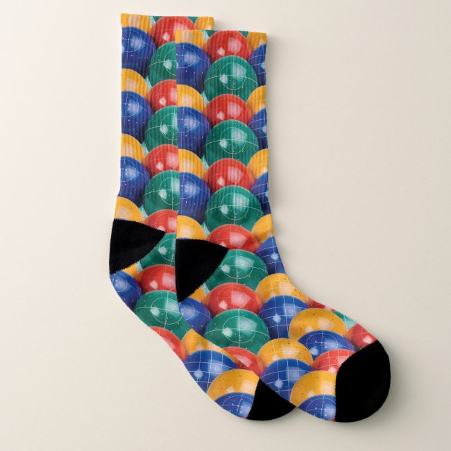 Bocce Ball Pattern Socks