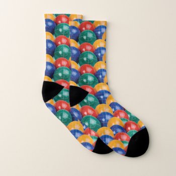 Bocce Ball Pattern Socks by Bebops at Zazzle