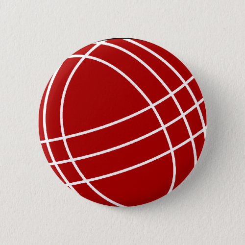 Bocce ball pinback button