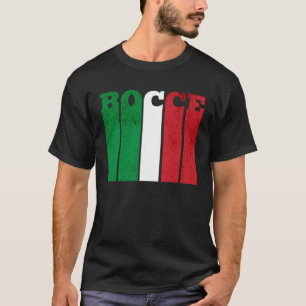 Bocce Ball Player Italia Italy Flag Bocce T-Shirt