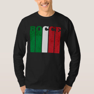 Bocce Ball Player Italia Italy Flag Bocce T-Shirt