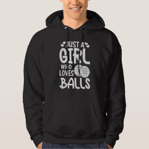 Bocce Ball Player Just A Girl Who Loves Bocce 2 Hoodie