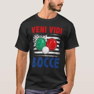 Bocce Ball Player USA Flag Patriotic 4 T-Shirt