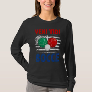 Bocce Ball Player USA Flag Patriotic 4 T-Shirt