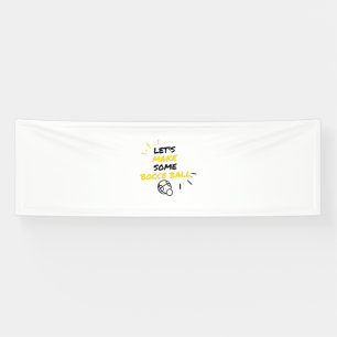 Bocce ball sport makers banner