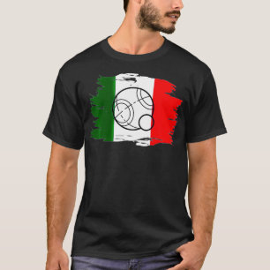 Bocce Ball T Italian Flag Bocce Ball Tournament T T-Shirt