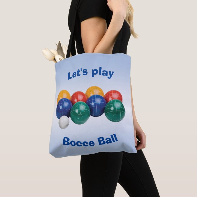 Bocce Ball Tote Bag