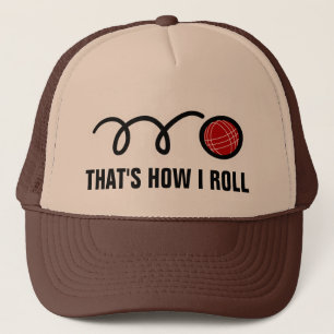 Bocce ball trucker hat for players and fans