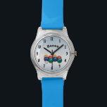 Bocce Ball Watch<br><div class="desc">Let’s play Bocce Ball,  Also known as Italian lawn bowling,  Bocce is one of the most widely played games in the world and is one of the oldest lawn or yard games. The text on this colorful watch can easily be personalized or removed.</div>