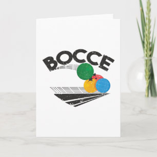 Bocce Balls Game Card