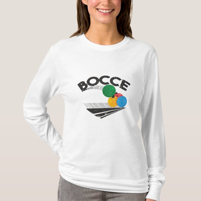 Bocce Balls Game T-Shirt (Front)