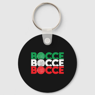 Bocce - Byll Game Enthusiast Lawn Bowling Boule Bo Keychain