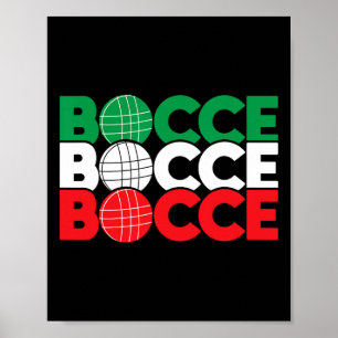Bocce - Byll Game Enthusiast Lawn Bowling Boule Bo Poster