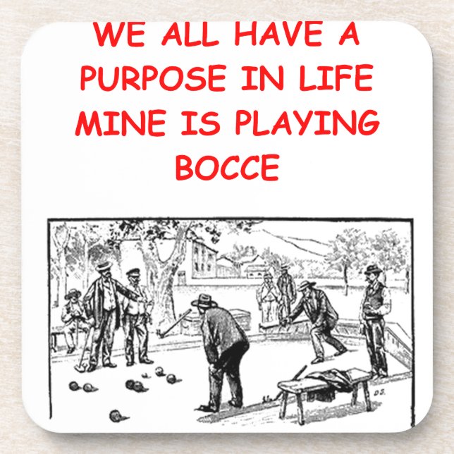 BOCCE DRINK COASTER (Front)