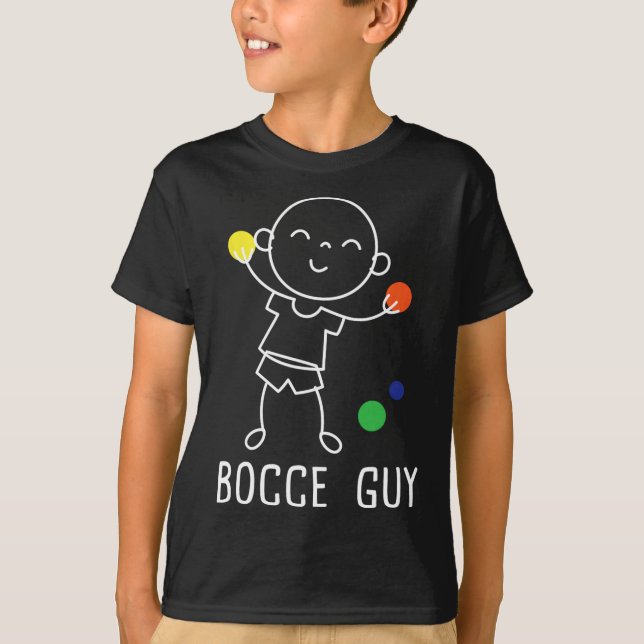 Bocce Guy - Lawn Bowling Byll Game Enthusiast Boul T-Shirt (Front)