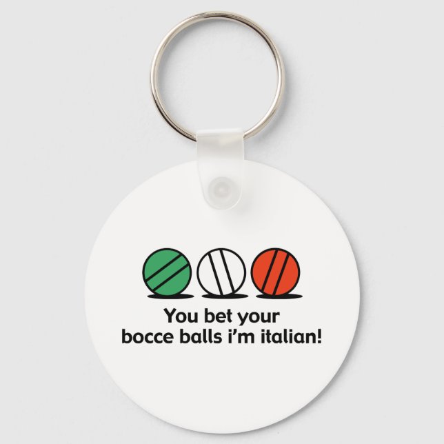 Bocce Keychain (Front)