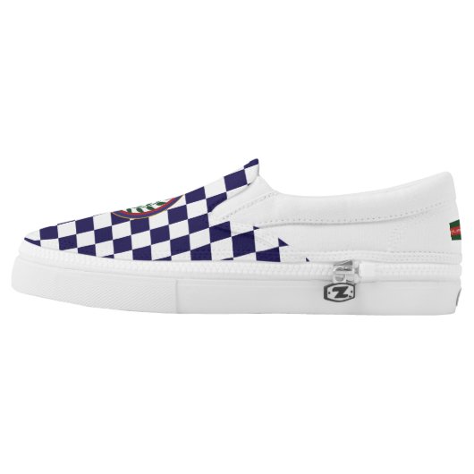 Bocce Lovers Slip=On Athletic Shoes (Left Shoe Outside)