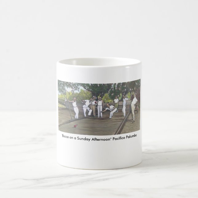 "Bocce on a Sunday Afternoon" Coffee Mug (Center)