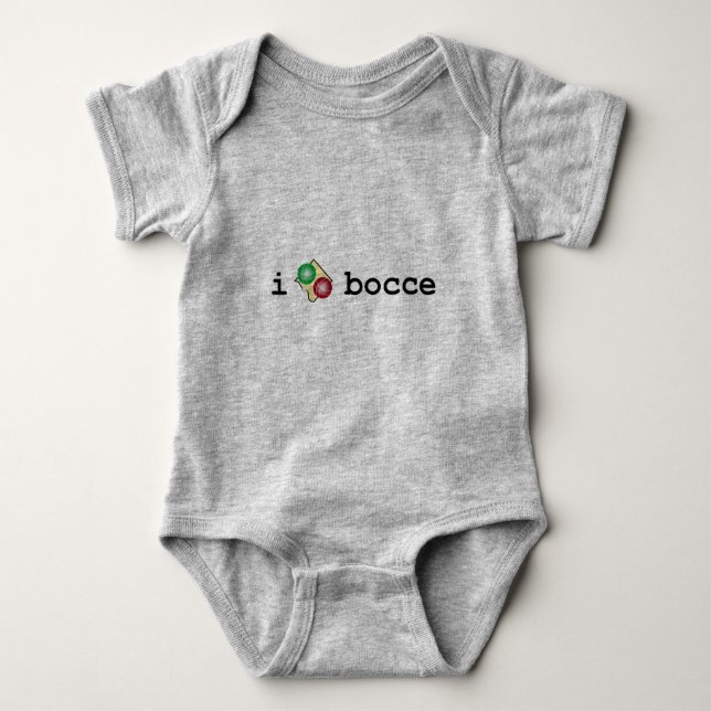 Bocce Onsie Baby Bodysuit (Front)