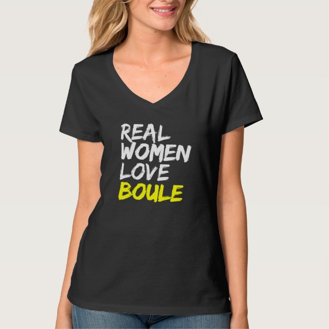 Bocce Player Ladies Boule Women Love Boule T-Shirt (Front)