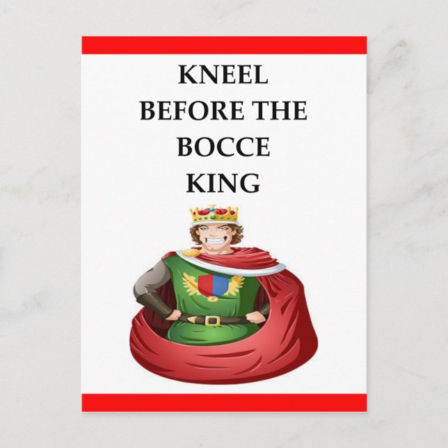 BOCCE POSTCARD (Front)