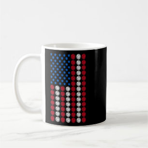 Bocce Vintage USA American Flag Bocce 2 Coffee Mug
