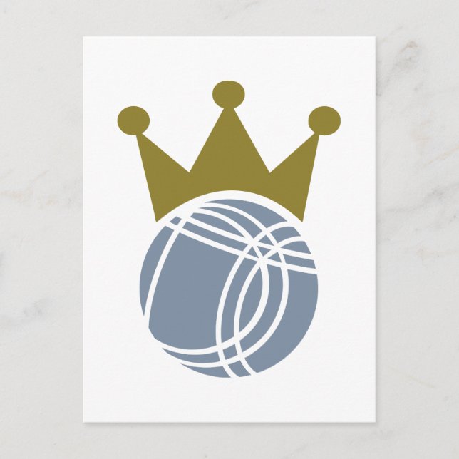 Boccia boule champion postcard (Front)