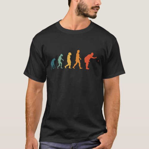 Boccia Evolution Retro Boule Petanque T_Shirt