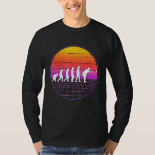 Boccia Evolution Vaporwave 70s Boule Petanque Bocc T-Shirt