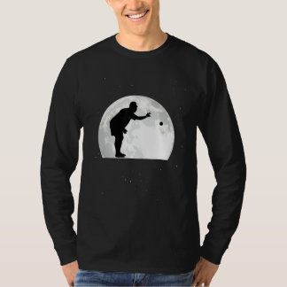 Boccia Moon Bocce Ball Boulespeler Boules T-Shirt