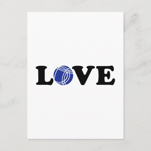 Boccia Petanque love Postcard