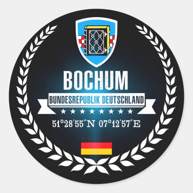 Bochum Classic Round Sticker (Front)