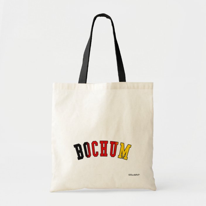 Bochum in Germany National Flag Colors Canvas Bag