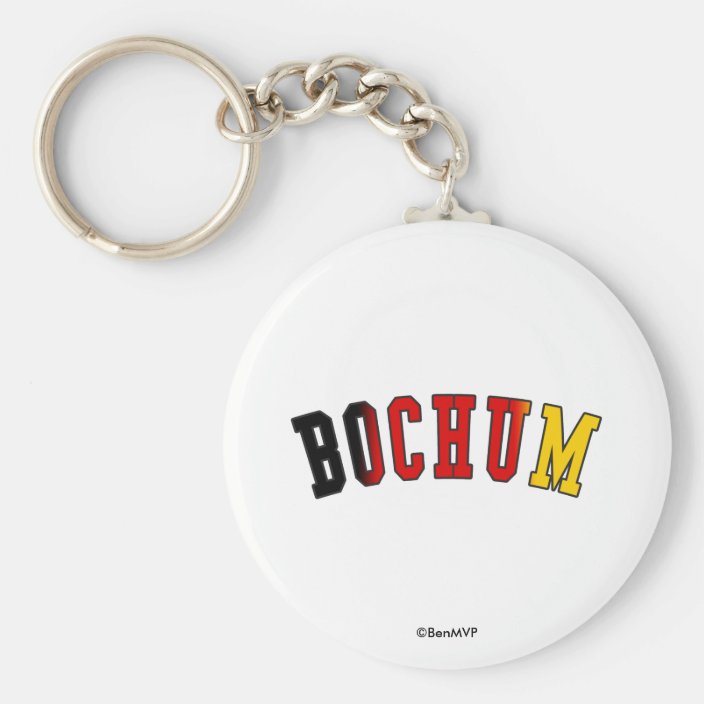 Bochum in Germany National Flag Colors Key Chain