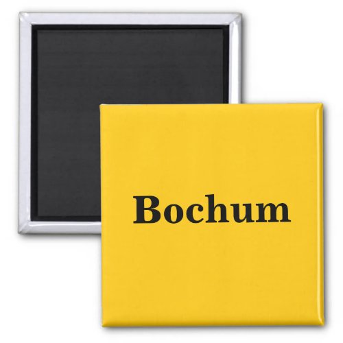 Bochum Magnet Schild Gold Gleb