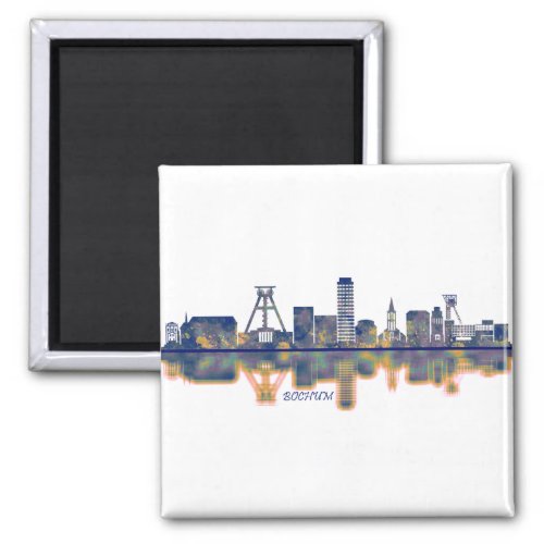 Bochum Skyline Magnet