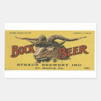 Bock Beer Label