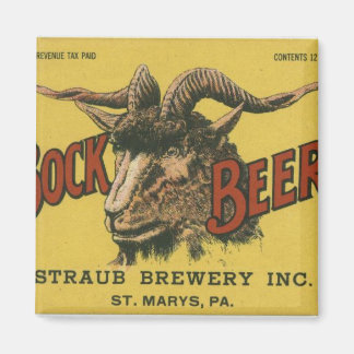 Bock Beer Label Magnet