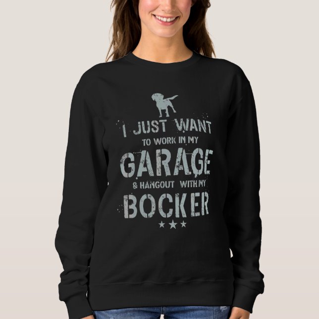 Bocker Dad Garage Men Hang Sweatshirt (Front)