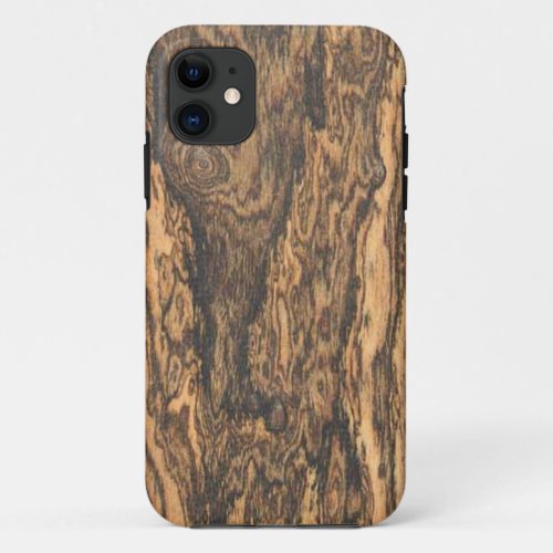 Bocote wood Finish iPhone 5 case