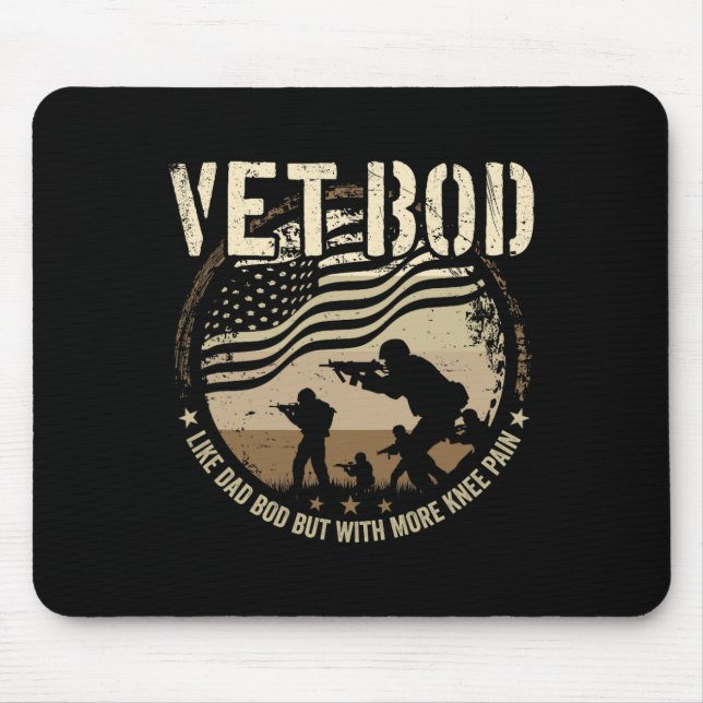 Bod - Like Dad Bod But More Knee Pain  Mouse Pad (Front)