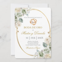 Boda de oro con boho blanco