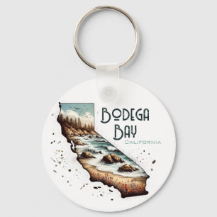 Bodega Bay California Souvenir Gift Keychain
