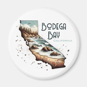 Bodega Bay California Souvenir Gift Magnet